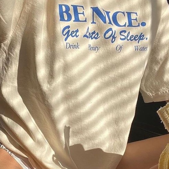 NWT Be Nice Oversized T-Shirt/Dress (Natural/Ivory) - Picture 9 of 13